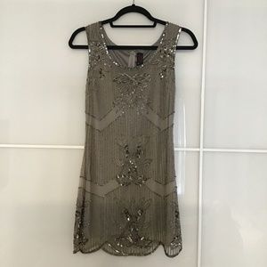 Beaded mini dress